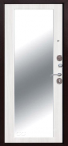 Дверь с зеркалом №74 с отделкой МДФ ПВХ - фото №2