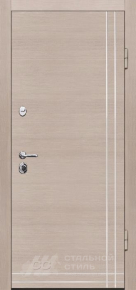Дверь с молдингом №9 с отделкой МДФ ПВХ - фото